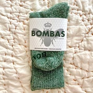 Bombas Sage Green Calf Socks - Women’s Small